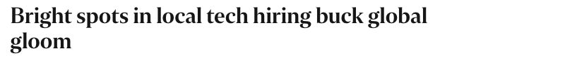 Bright spots in local tech hiring buck global gloom